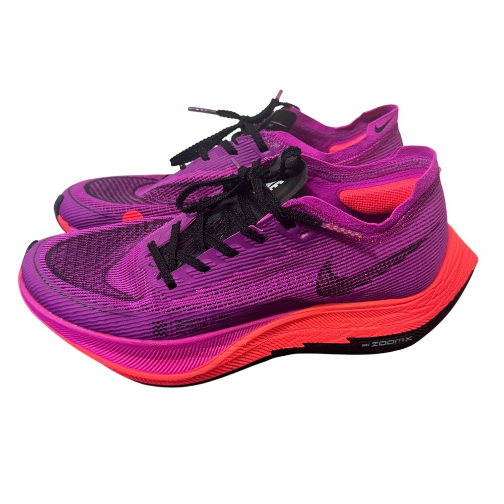 Nike ZoomX Vaporfly Next% 2 Womens 7 Running Shoes Hyper Violet CU4123-501